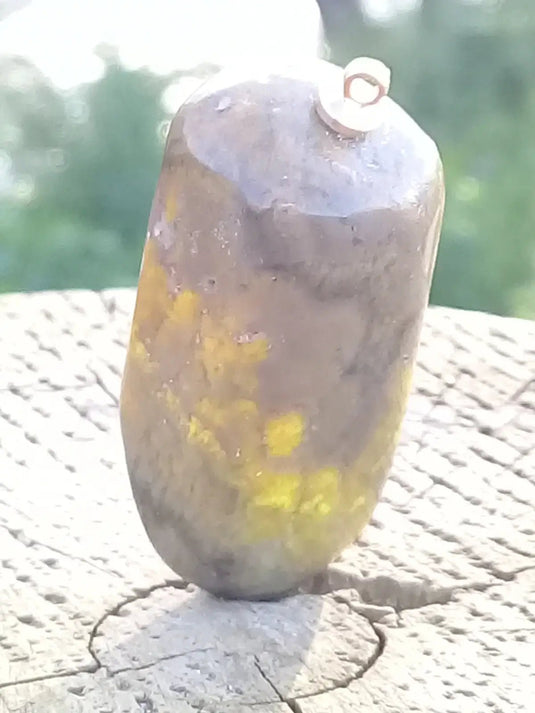 Jaspe Bourdon ou Jaspe Bumble-Bee pendentif Grade A+++ Rare Fourni avec cordon Jaspe Bourdon ou Jaspe Bumble-Bee pendentif