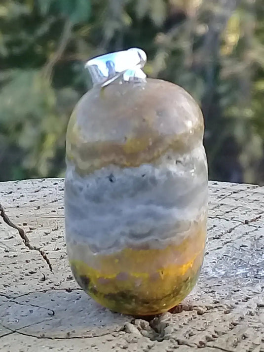 Jaspe Bourdon ou Jaspe Bumble-Bee pendentif Grade A+++ Rare Fourni avec cordon Jaspe Bourdon ou Jaspe Bumble-Bee pendentif