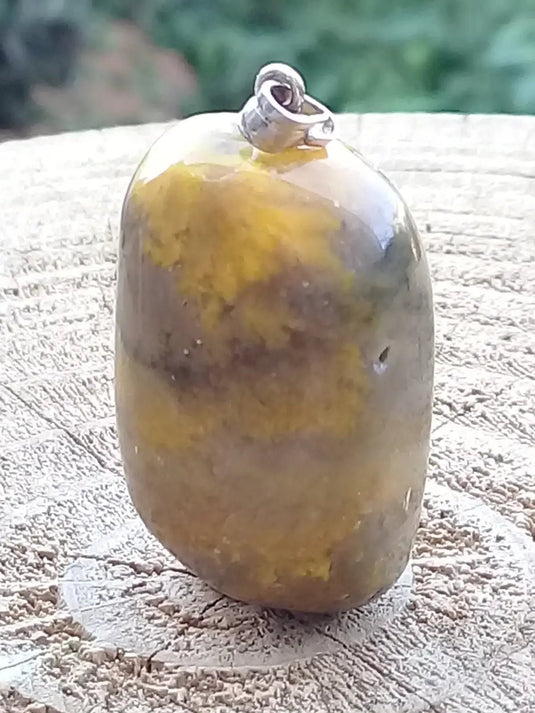 Jaspe Bourdon ou Jaspe Bumble-Bee pendentif Grade A+++ Rare Fourni avec cordon Jaspe Bourdon ou Jaspe Bumble-Bee pendentif