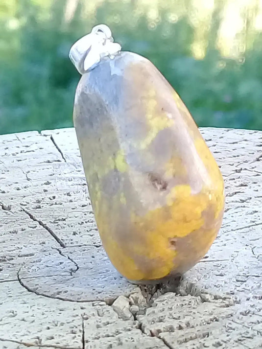 Jaspe Bourdon ou Jaspe Bumble-Bee pendentif Grade A+++ Rare Fourni avec cordon Jaspe Bourdon ou Jaspe Bumble-Bee pendentif