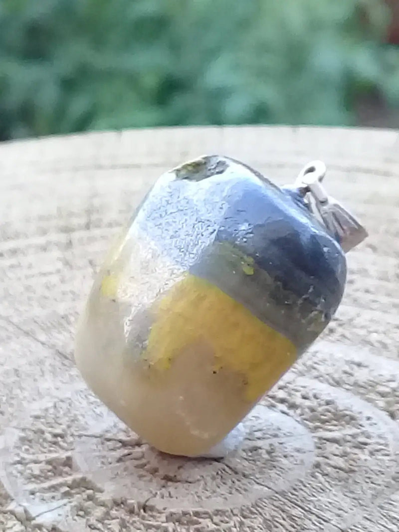 Chargez l&#39;image dans la visionneuse de la galerie, Jaspe Bourdon ou Jaspe Bumble-Bee pendentif Grade A+++ Rare Fourni avec cordon Jaspe Bourdon ou Jaspe Bumble-Bee pendentif
