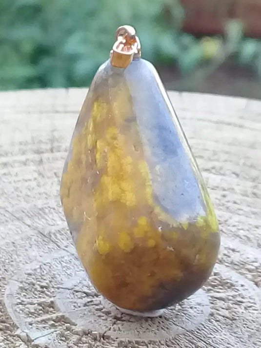 Jaspe Bourdon ou Jaspe Bumble-Bee pendentif Grade A+++ Rare Fourni avec cordon Jaspe Bourdon ou Jaspe Bumble-Bee pendentif