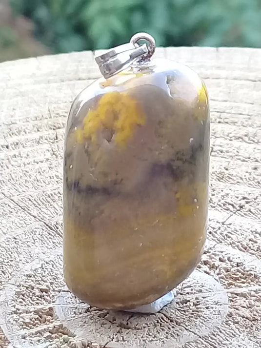 Jaspe Bourdon ou Jaspe Bumble-Bee pendentif Grade A+++ Rare Fourni avec cordon Jaspe Bourdon ou Jaspe Bumble-Bee pendentif