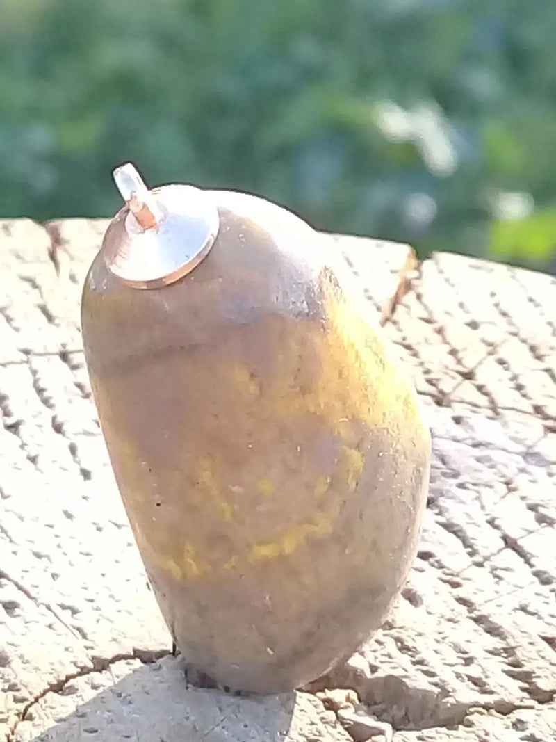 Chargez l&#39;image dans la visionneuse de la galerie, Jaspe Bourdon ou Jaspe Bumble-Bee pendentif Grade A+++ Rare Fourni avec cordon Jaspe Bourdon ou Jaspe Bumble-Bee pendentif
