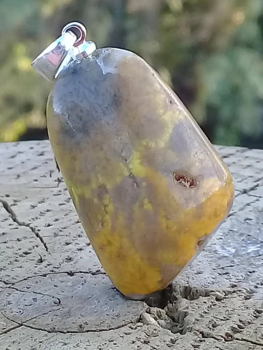 Jaspe Bourdon ou Jaspe Bumble-Bee pendentif Grade A+++ Rare Fourni avec cordon Jaspe Bourdon ou Jaspe Bumble-Bee pendentif