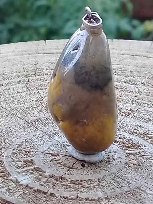 Jaspe Bourdon ou Jaspe Bumble-Bee pendentif Grade A+++ Rare Fourni avec cordon Jaspe Bourdon ou Jaspe Bumble-Bee pendentif