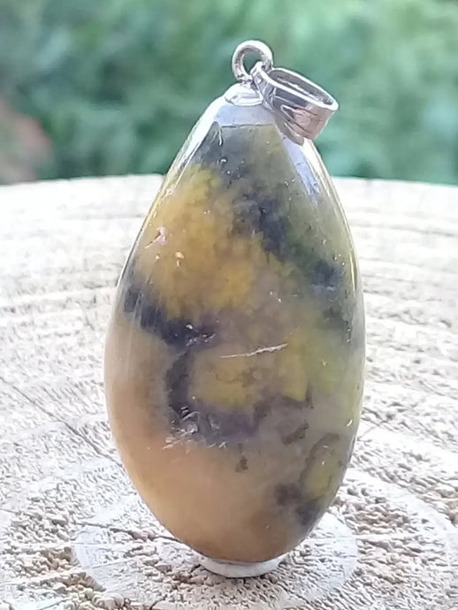 Jaspe Bourdon ou Jaspe Bumble-Bee pendentif Grade A+++ Rare Fourni avec cordon Jaspe Bourdon ou Jaspe Bumble-Bee pendentif