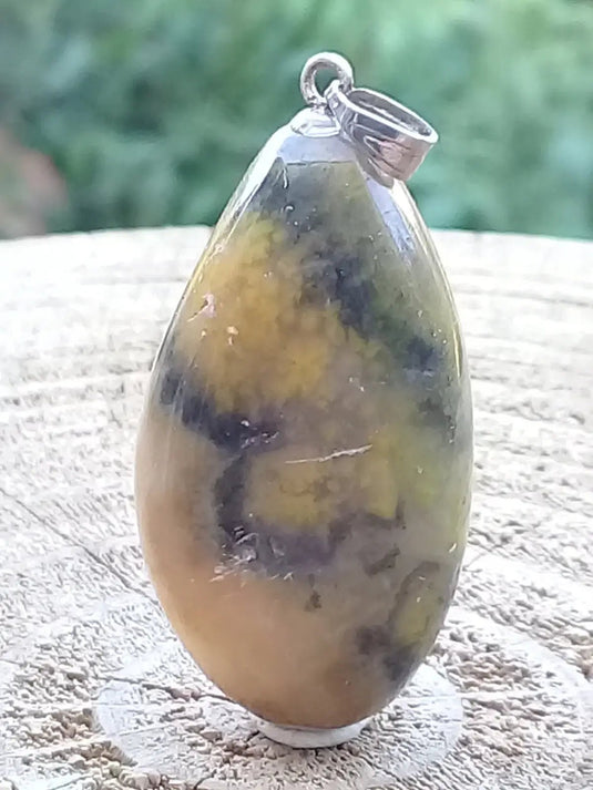 Jaspe Bourdon ou Jaspe Bumble-Bee pendentif Grade A+++ Rare Fourni avec cordon Jaspe Bourdon ou Jaspe Bumble-Bee pendentif