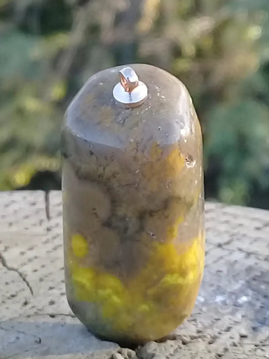 Jaspe Bourdon ou Jaspe Bumble-Bee pendentif Grade A+++ Rare Fourni avec cordon Jaspe Bourdon ou Jaspe Bumble-Bee pendentif