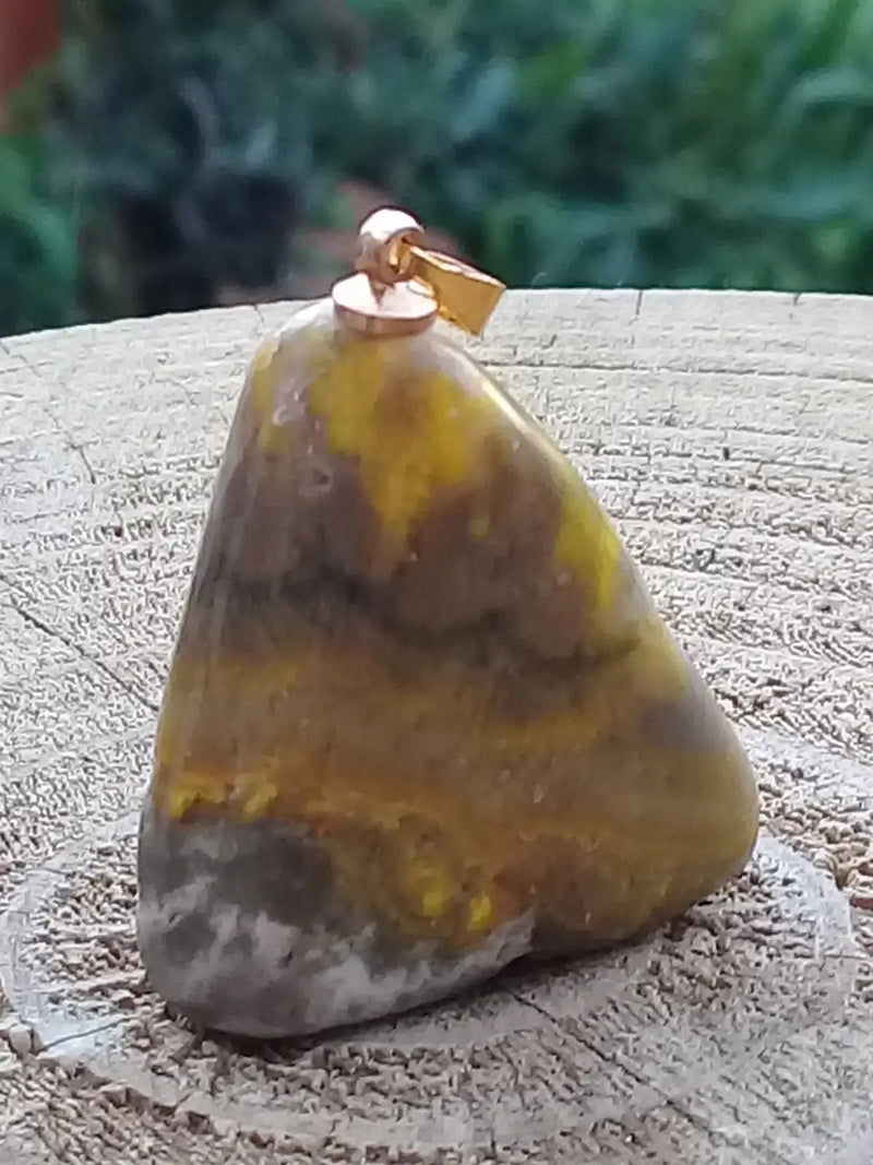 Chargez l&#39;image dans la visionneuse de la galerie, Jaspe Bourdon ou Jaspe Bumble-Bee pendentif Grade A+++ Rare Fourni avec cordon Jaspe Bourdon ou Jaspe Bumble-Bee pendentif
