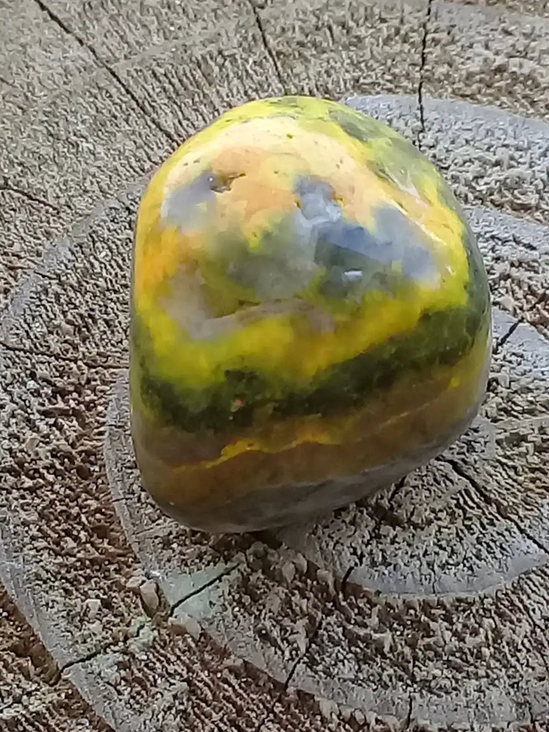 Chargez l&#39;image dans la visionneuse de la galerie, Jaspe Bourdon ou Jaspe Bumble-Bee pierre roulée Grade A+++ Jaspe Bourdon / Jaspe Bumble-Bee pierre roulée
