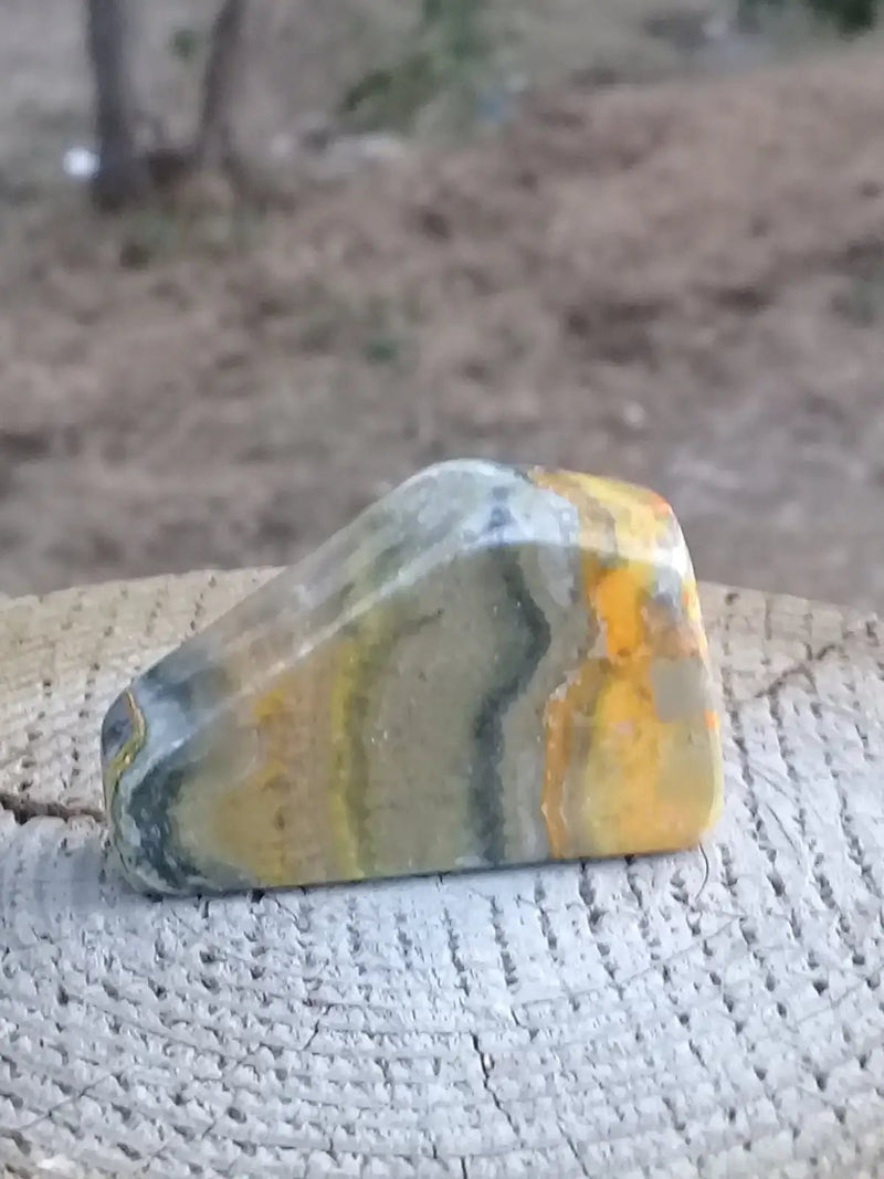 Chargez l&#39;image dans la visionneuse de la galerie, Jaspe Bourdon ou Jaspe Bumble-Bee pierre roulée Grade A++++ Rare Jaspe Bourdon / Jaspe Bumble-Bee
