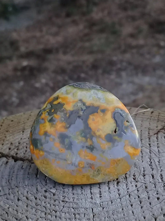 Jaspe Bourdon ou Jaspe Bumble-Bee pierre roulée Grade A ++++ Rare Jaspe Bourdon / Jaspe Bumble-Bee