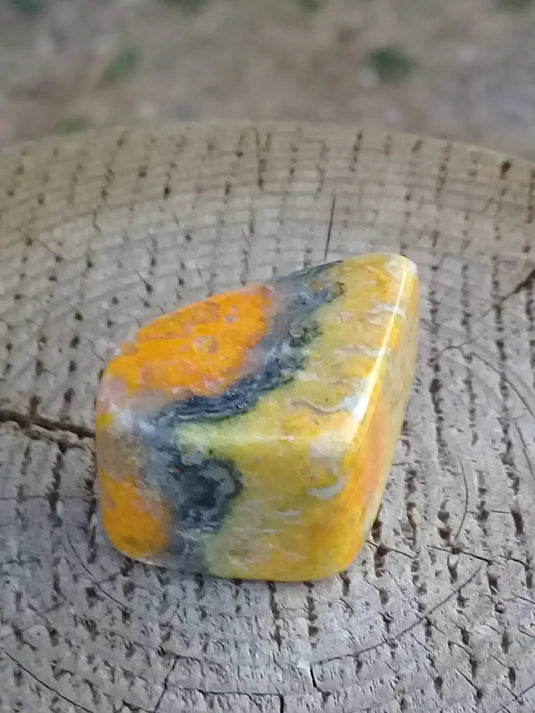 Jaspe Bourdon ou Jaspe Bumble-Bee pierre roulée Grade A ++++ Rare Jaspe Bourdon / Jaspe Bumble-Bee