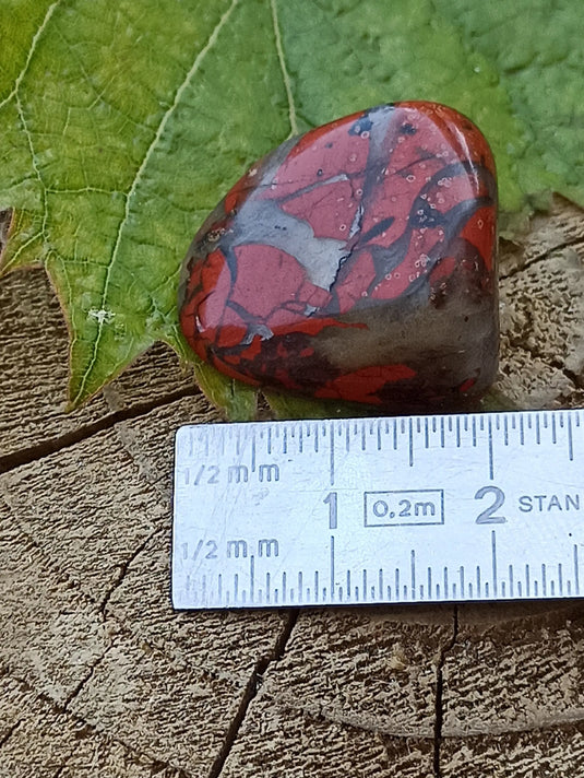 Jaspe Bréchia d’Australie pierre roulée Grade A++++ Jaspe Bréchia pierre roulée Dans la besace du p'tit Poucet   