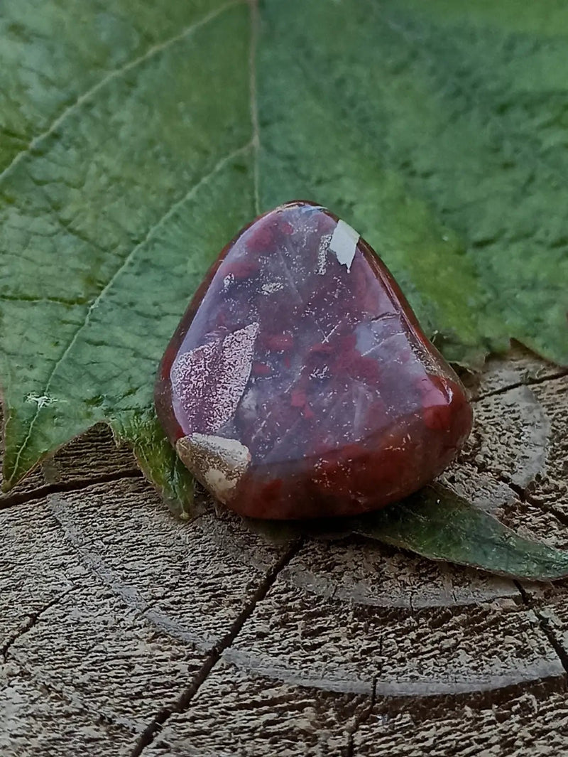 Chargez l&#39;image dans la visionneuse de la galerie, Jaspe Bréchia d’Australie pierre roulée Grade A++++ Jaspe Bréchia pierre roulée
