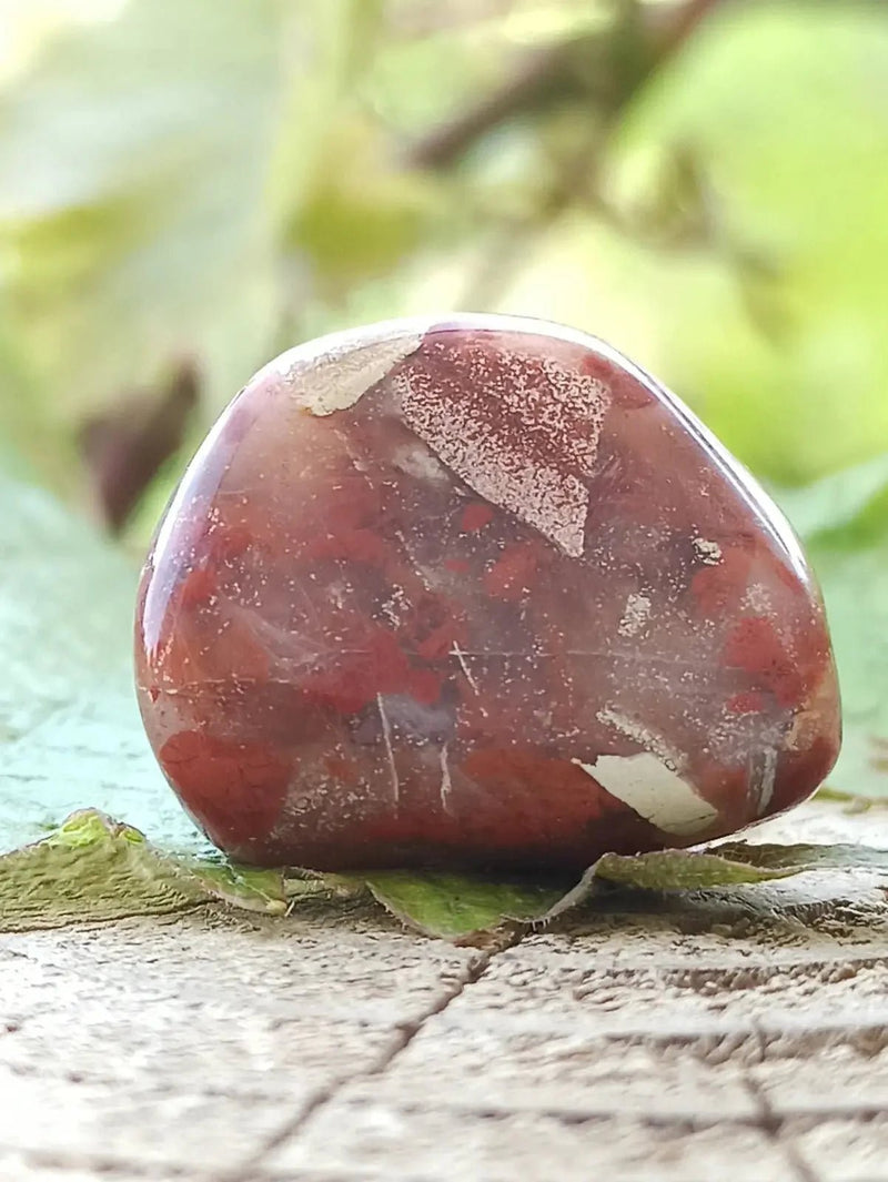 Chargez l&#39;image dans la visionneuse de la galerie, Jaspe Bréchia d’Australie pierre roulée Grade A++++ Jaspe Bréchia pierre roulée
