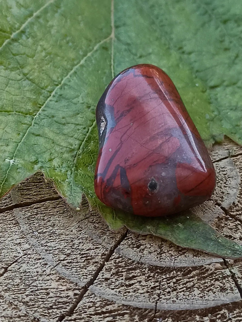 Chargez l&#39;image dans la visionneuse de la galerie, Jaspe Bréchia d’Australie pierre roulée Grade A++++ Jaspe Bréchia pierre roulée

