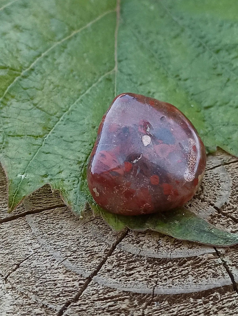 Chargez l&#39;image dans la visionneuse de la galerie, Jaspe Bréchia d’Australie pierre roulée Grade A++++ Jaspe Bréchia pierre roulée

