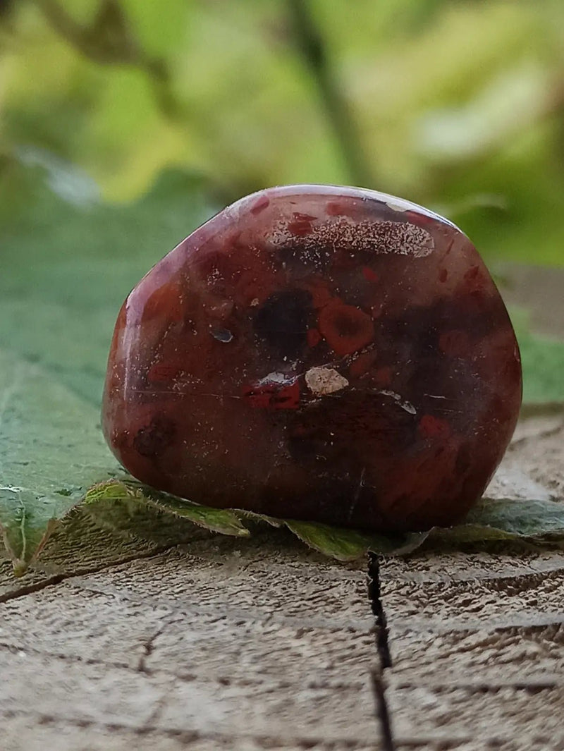 Chargez l&#39;image dans la visionneuse de la galerie, Jaspe Bréchia d’Australie pierre roulée Grade A++++ Jaspe Bréchia pierre roulée
