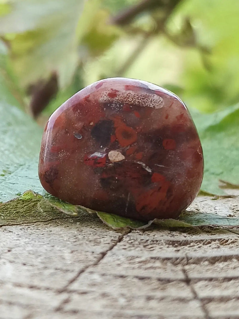Chargez l&#39;image dans la visionneuse de la galerie, Jaspe Bréchia d’Australie pierre roulée Grade A++++ Jaspe Bréchia pierre roulée
