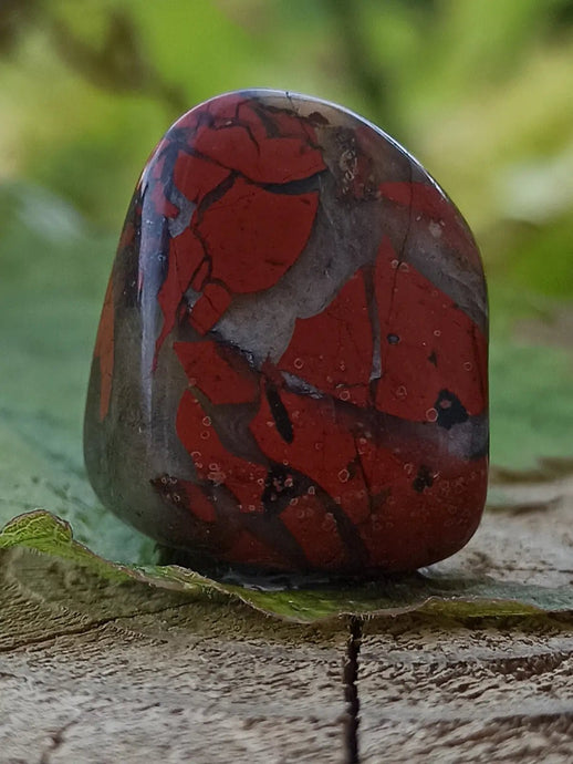 Jaspe Bréchia d’Australie pierre roulée Grade A++++ Jaspe Bréchia pierre roulée