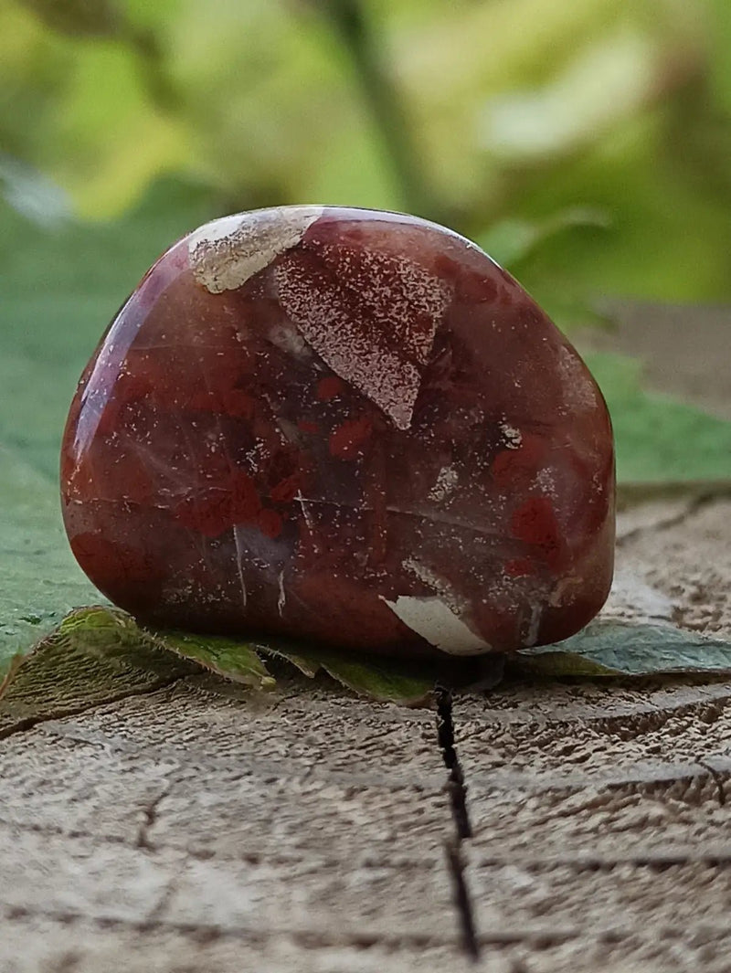 Chargez l&#39;image dans la visionneuse de la galerie, Jaspe Bréchia d’Australie pierre roulée Grade A++++ Jaspe Bréchia pierre roulée
