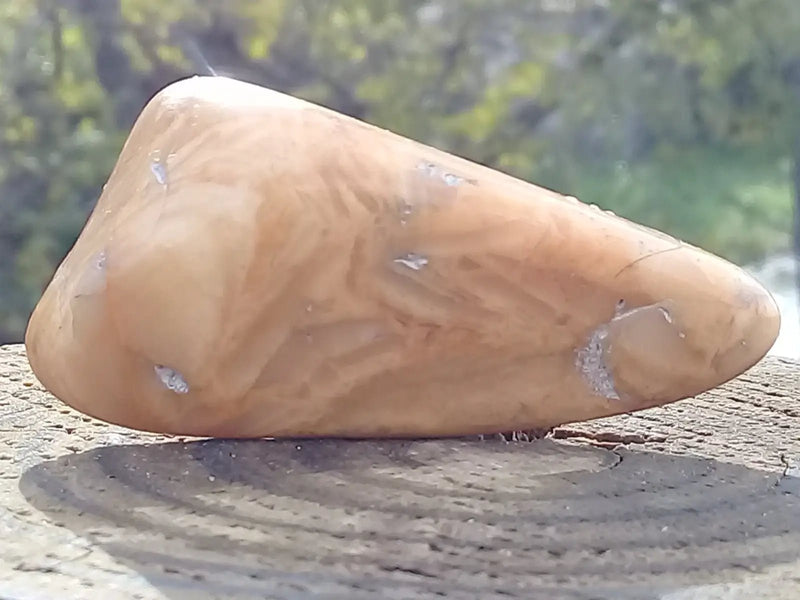 Chargez l&#39;image dans la visionneuse de la galerie, Jaspe Jaune pierre roulée Grade A ++++ Pierre roulée Jaspe jaune
