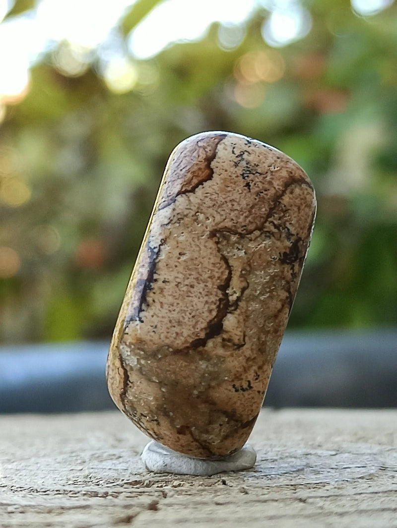 Загрузить изображение в просмотрщик галереи, Jaspe paysage d’Uruguay pierre roulée Grade A++++ Jaspe paysage pierre roulée Dans la besace du p&#39;tit Poucet   
