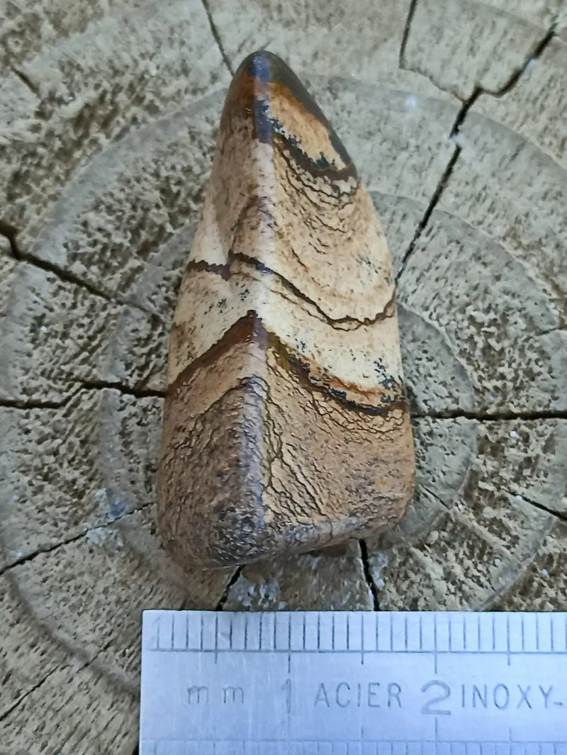 Chargez l&#39;image dans la visionneuse de la galerie, Jaspe paysage d’Uruguay pierre roulée Grade A++++ Jaspe paysage pierre roulée
