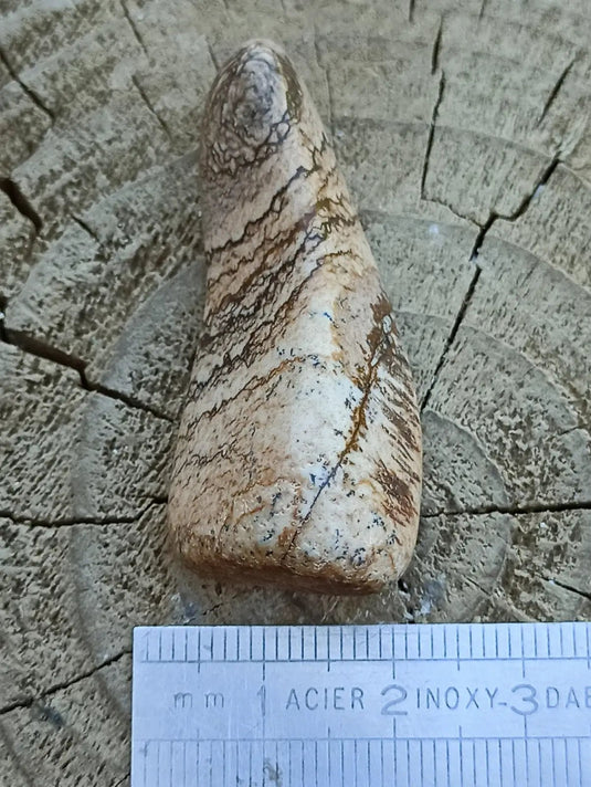 Jaspe paysage d’Uruguay pierre roulée Grade A++++ Jaspe paysage pierre roulée