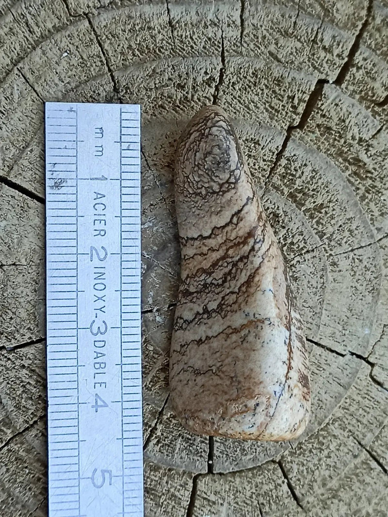 Chargez l&#39;image dans la visionneuse de la galerie, Jaspe paysage d’Uruguay pierre roulée Grade A++++ Jaspe paysage pierre roulée
