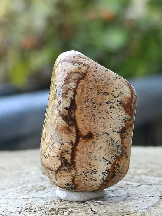 Jaspe paysage d’Uruguay pierre roulée Grade A++++ Jaspe paysage pierre roulée