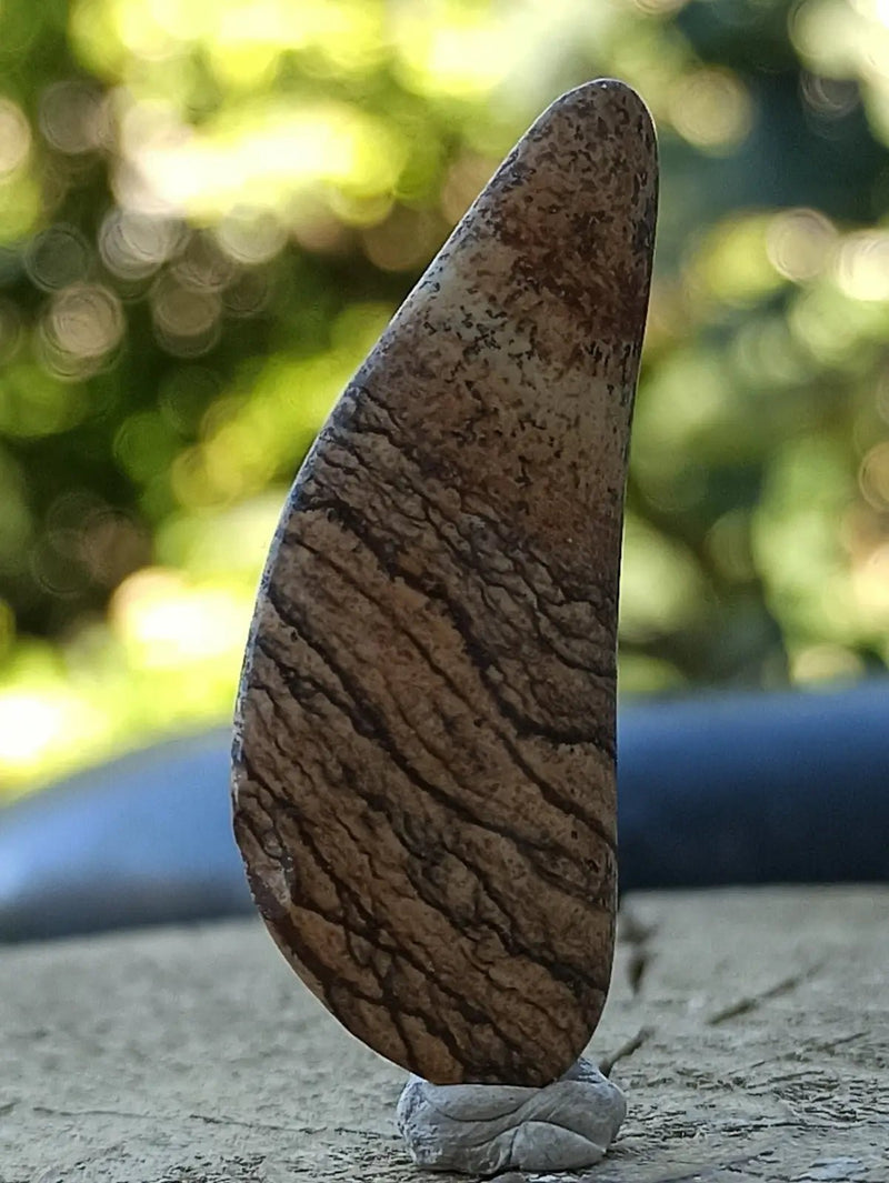 Chargez l&#39;image dans la visionneuse de la galerie, Jaspe paysage d’Uruguay pierre roulée Grade A++++ Jaspe paysage pierre roulée
