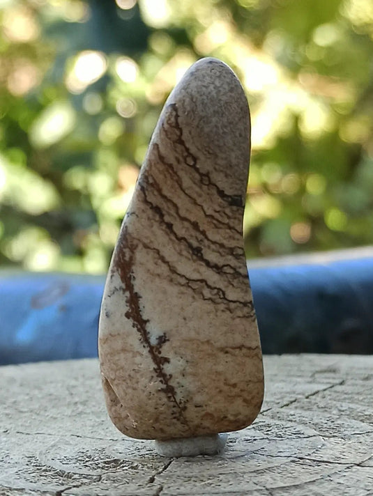 Jaspe paysage d’Uruguay pierre roulée Grade A++++ Jaspe paysage pierre roulée