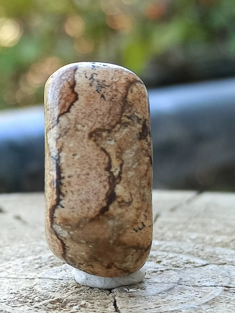 Load image into Gallery viewer, Jaspe paysage d’Uruguay pierre roulée Grade A++++ Jaspe paysage pierre roulée
