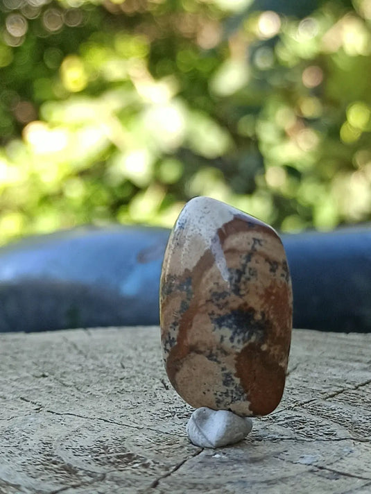 Jaspe paysage d’Uruguay pierre roulée Grade A++++ Jaspe paysage pierre roulée