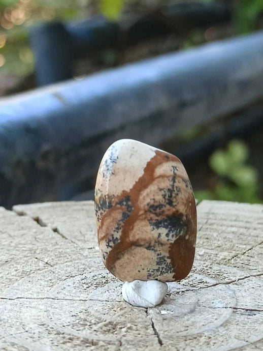 Jaspe paysage d’Uruguay pierre roulée Grade A++++ Jaspe paysage pierre roulée