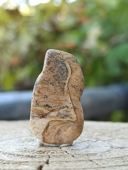 Jaspe paysage d’Uruguay pierre roulée Grade A++++ Jaspe paysage pierre roulée