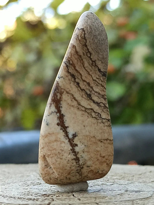 Jaspe paysage d’Uruguay pierre roulée Grade A++++ Jaspe paysage pierre roulée