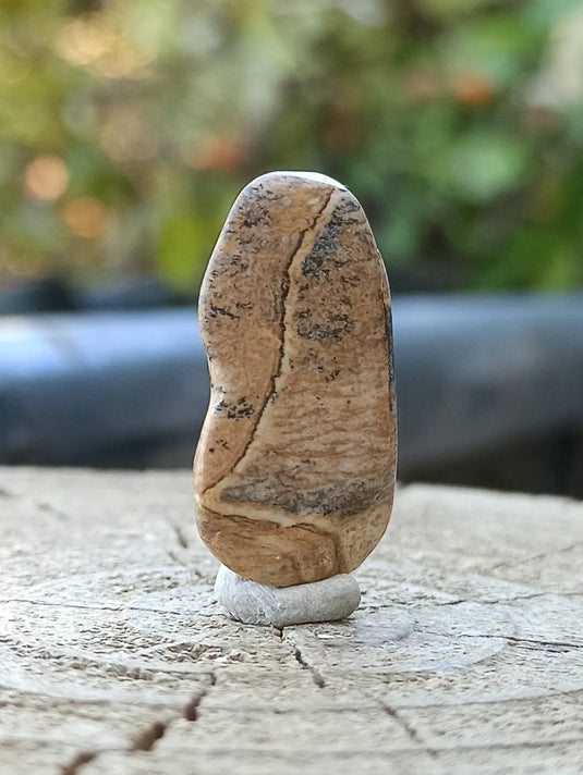 Jaspe paysage d’Uruguay pierre roulée Grade A++++ Jaspe paysage pierre roulée