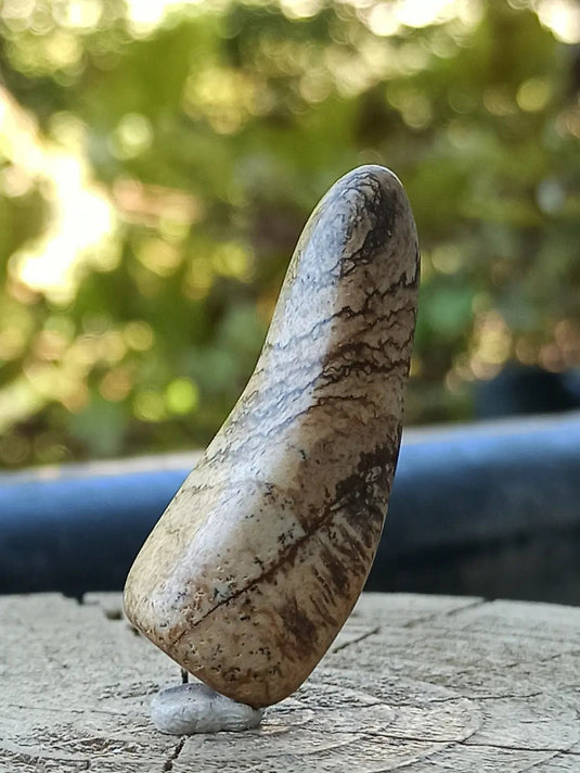 Jaspe paysage d’Uruguay pierre roulée Grade A++++ Jaspe paysage pierre roulée