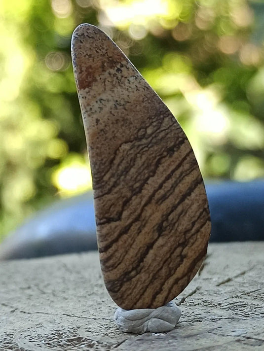 Jaspe paysage d’Uruguay pierre roulée Grade A++++ Jaspe paysage pierre roulée