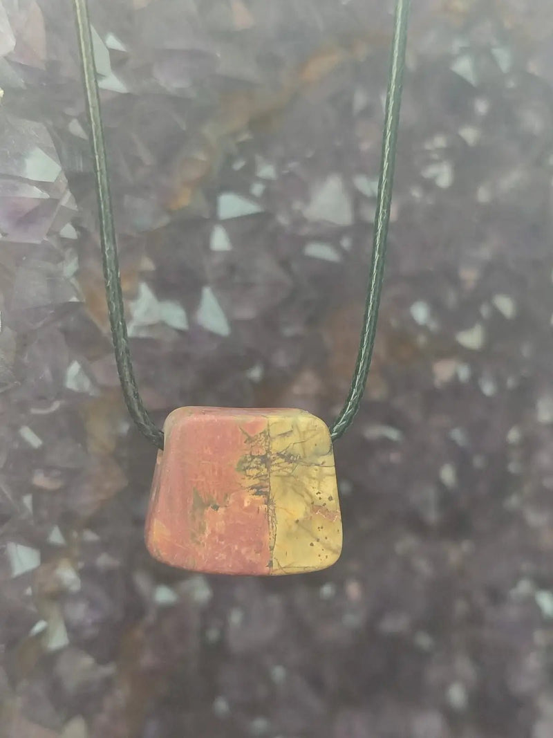 Chargez l&#39;image dans la visionneuse de la galerie, Jaspe Picasso du Mexique - Cabochon Pendentif - Grade Premium Jaspe Picasso pendentif
