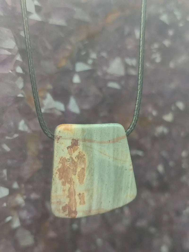 Load image into Gallery viewer, Jaspe Picasso du Mexique - Cabochon Pendentif - Grade Premium Jaspe Picasso pendentif
