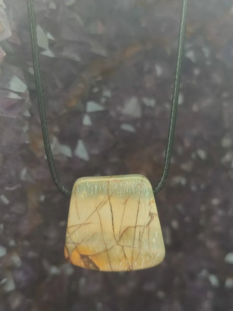 Load image into Gallery viewer, Jaspe Picasso du Mexique - Cabochon Pendentif - Grade Premium Jaspe Picasso pendentif
