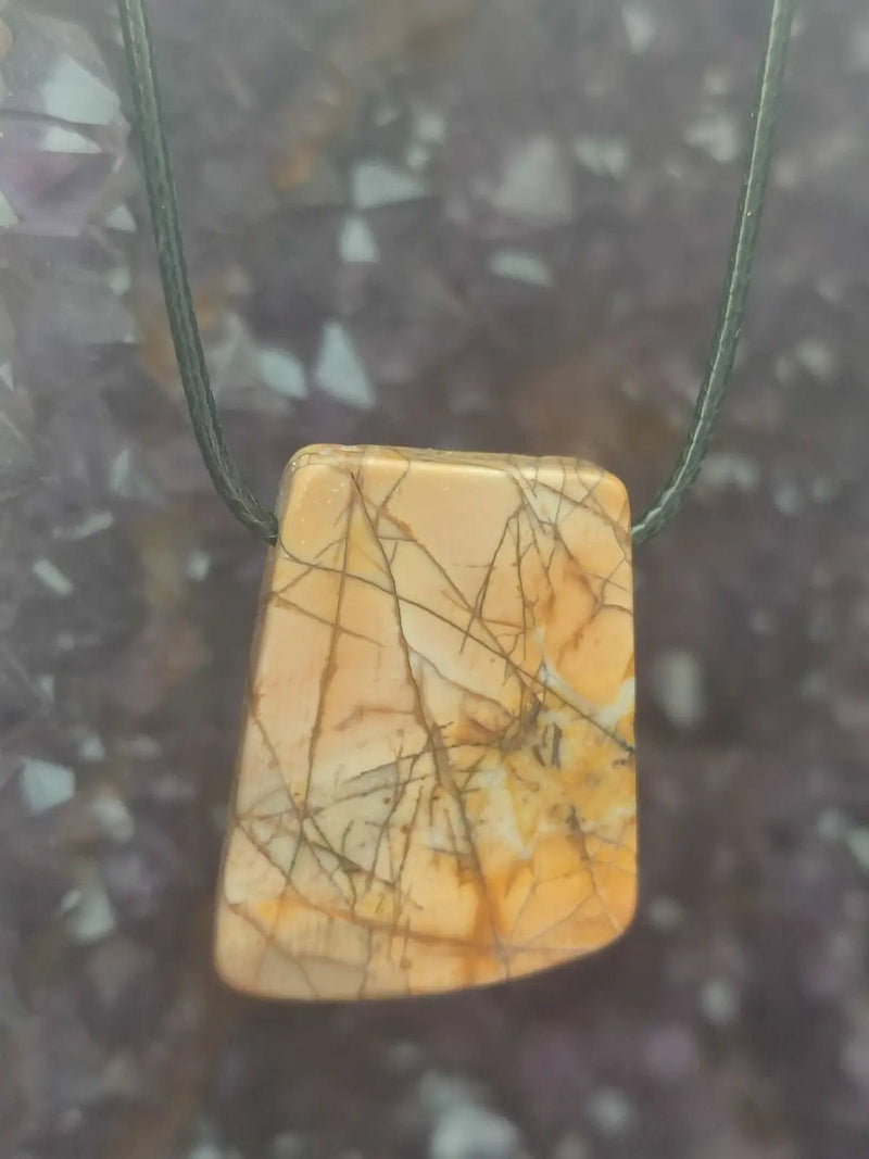 Chargez l&#39;image dans la visionneuse de la galerie, Jaspe Picasso du Mexique - Cabochon Pendentif - Grade Premium Jaspe Picasso pendentif
