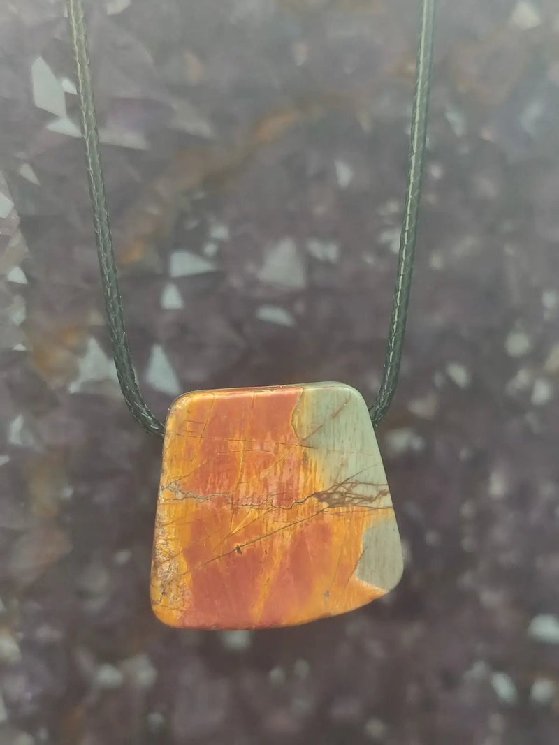 Chargez l&#39;image dans la visionneuse de la galerie, Jaspe Picasso du Mexique - Cabochon Pendentif - Grade Premium Jaspe Picasso pendentif
