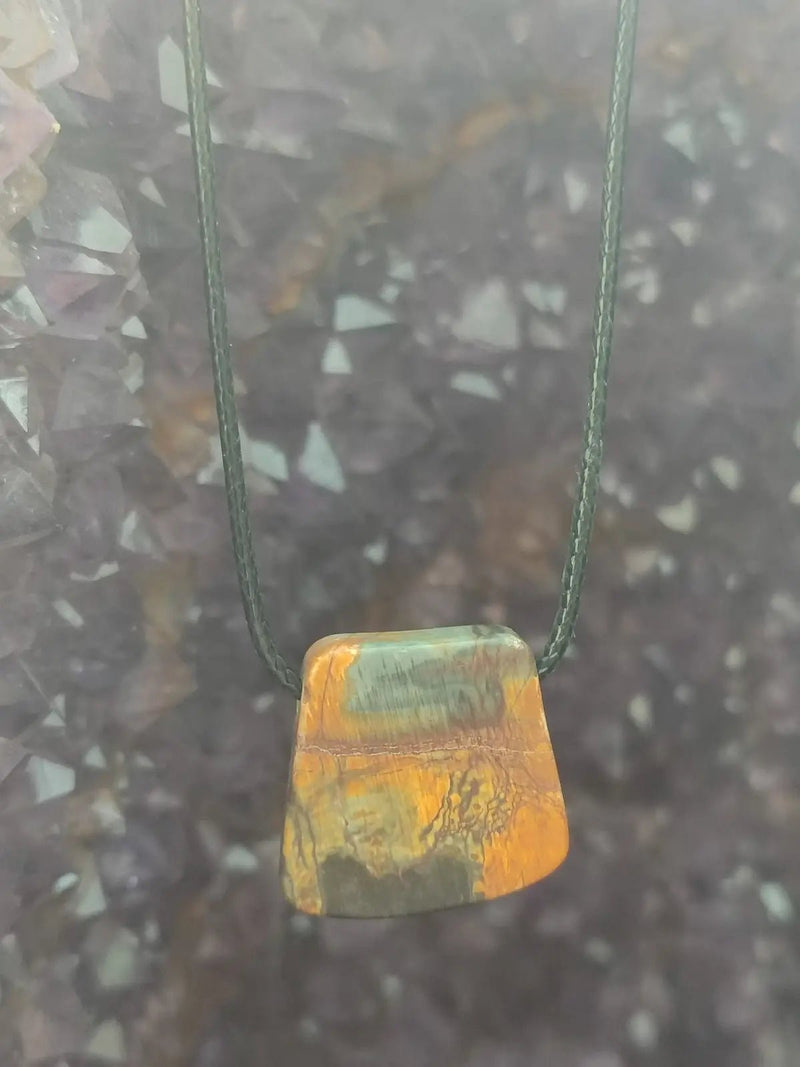 Load image into Gallery viewer, Jaspe Picasso du Mexique - Cabochon Pendentif - Grade Premium Jaspe Picasso pendentif
