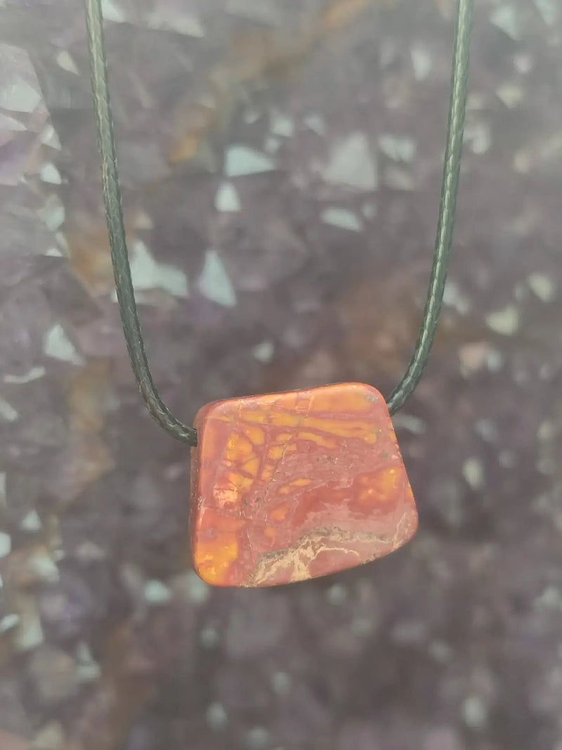 Chargez l&#39;image dans la visionneuse de la galerie, Jaspe Picasso du Mexique - Cabochon Pendentif - Grade Premium Jaspe Picasso pendentif
